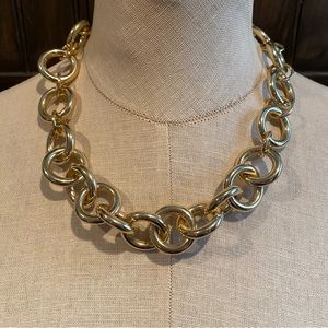 J. Crew chunky gold chain necklace